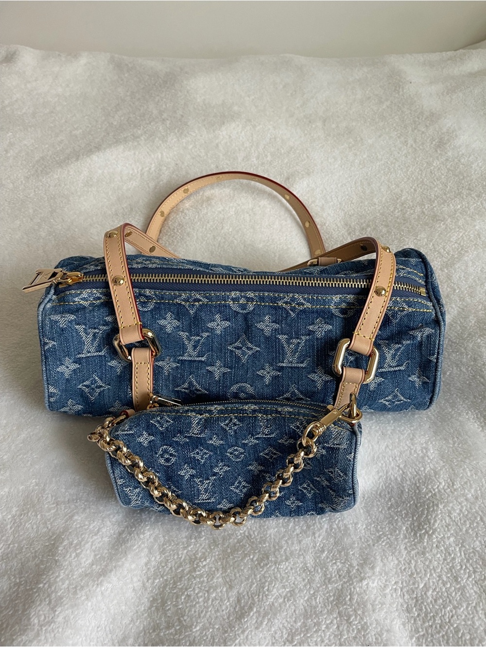 Louis Vuitton Papillon Bag (Denim) - Picture 2 of 5